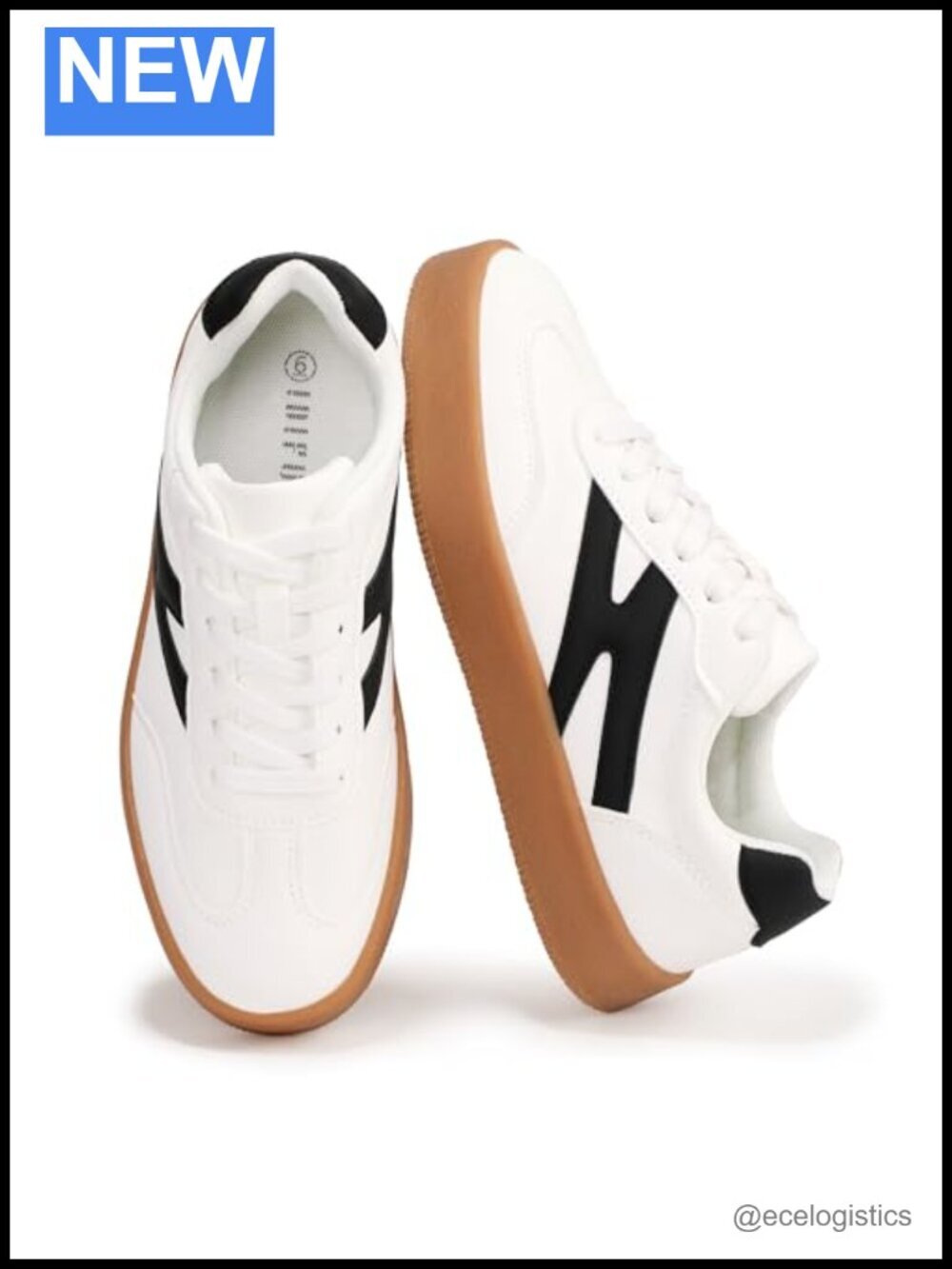 Trendy Platform Lace-up Sneakers Non Slip Lightweight Cushioned
